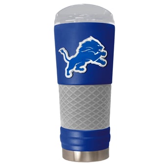 Blue Detroit Lions 24oz. Powder Coated Draft Travel Mug