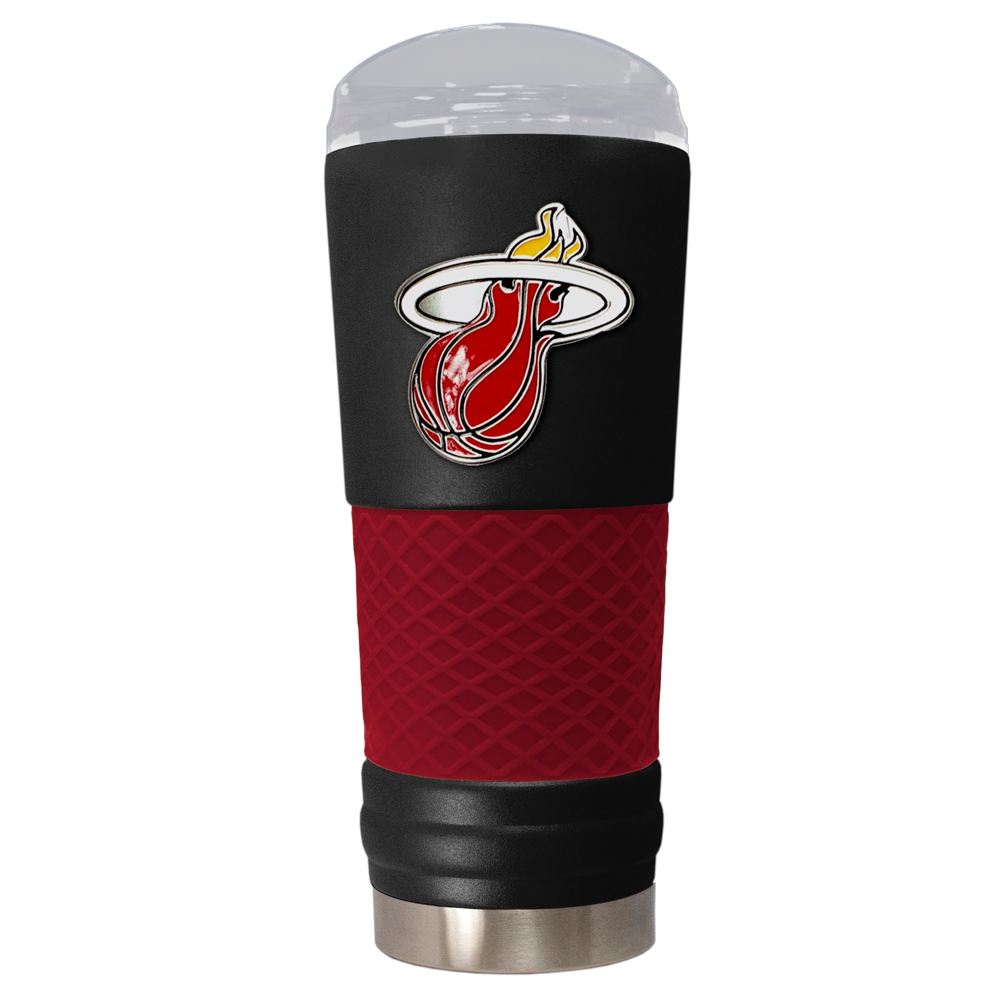 Black Miami Heat 24oz. Powder Coated Draft Travel Mug