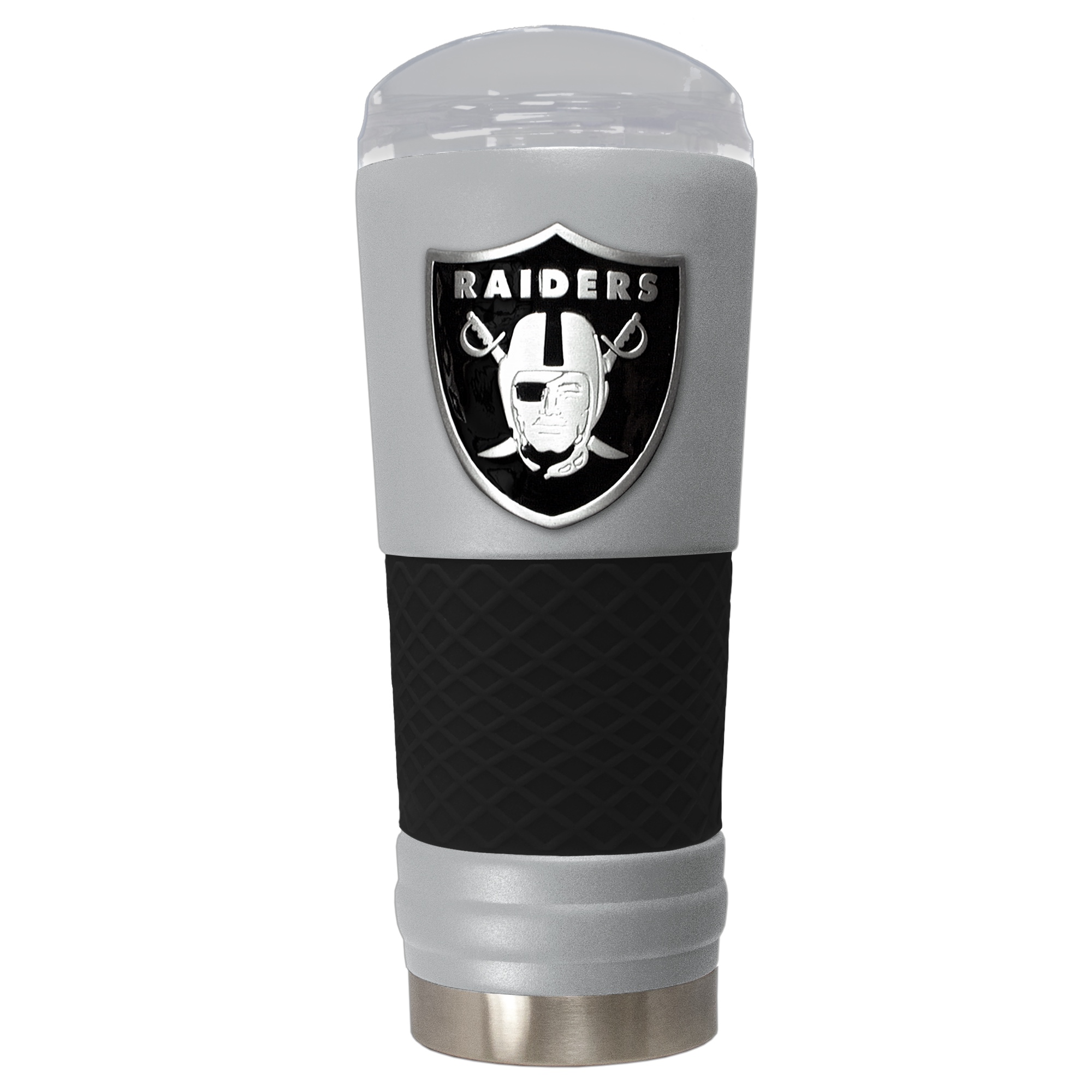 Gray Las Vegas Raiders 24oz. Powder Coated Draft Travel Mug