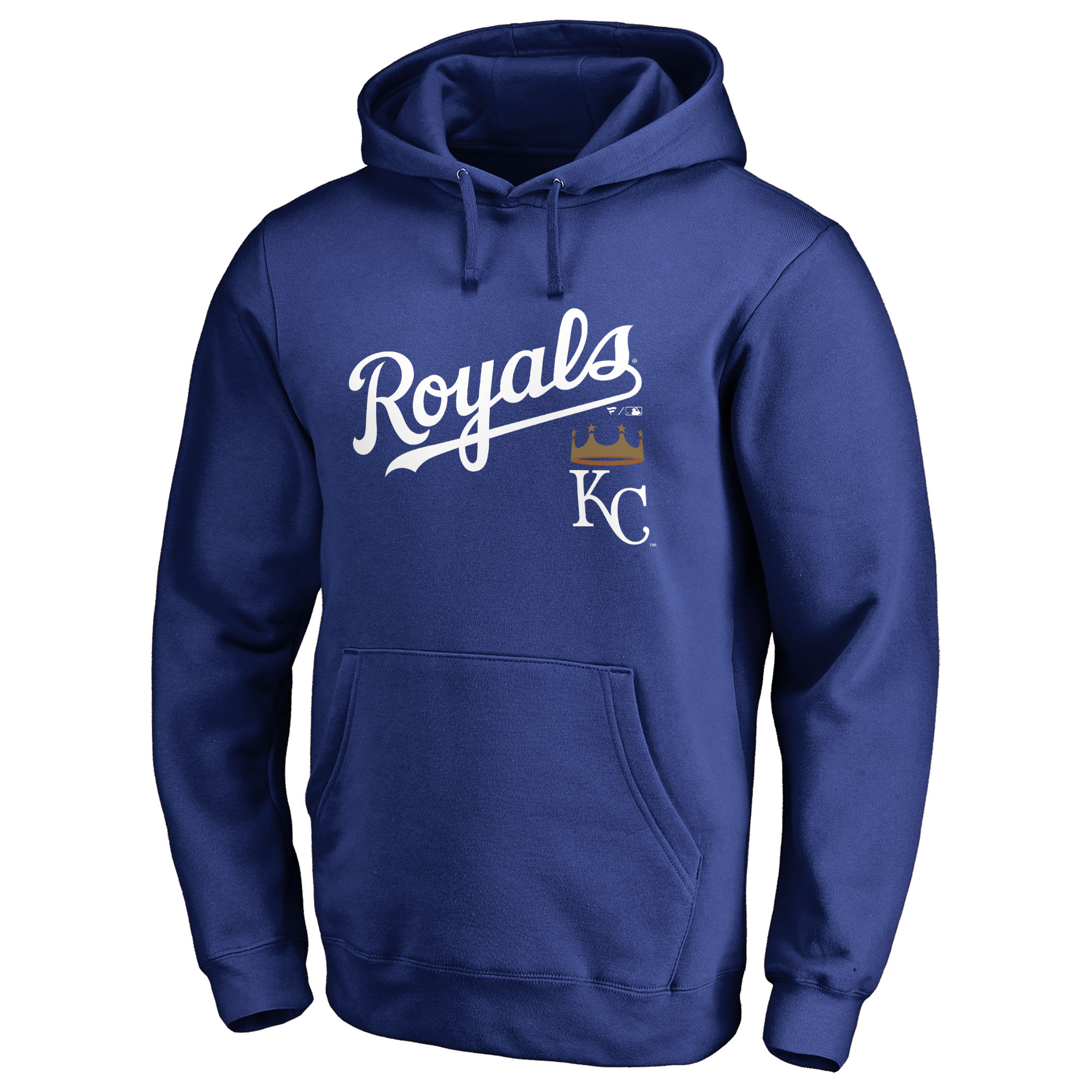 Men’s Royal Kansas City Royals Team Lockup Fitted Pullover Hoodie Men’s Royal Kansas City Royals Team Lockup Fitted Pullover Hoodie
