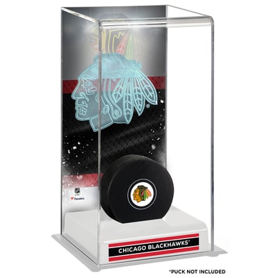 Chicago Blackhawks Deluxe Tall Hockey Puck Case
