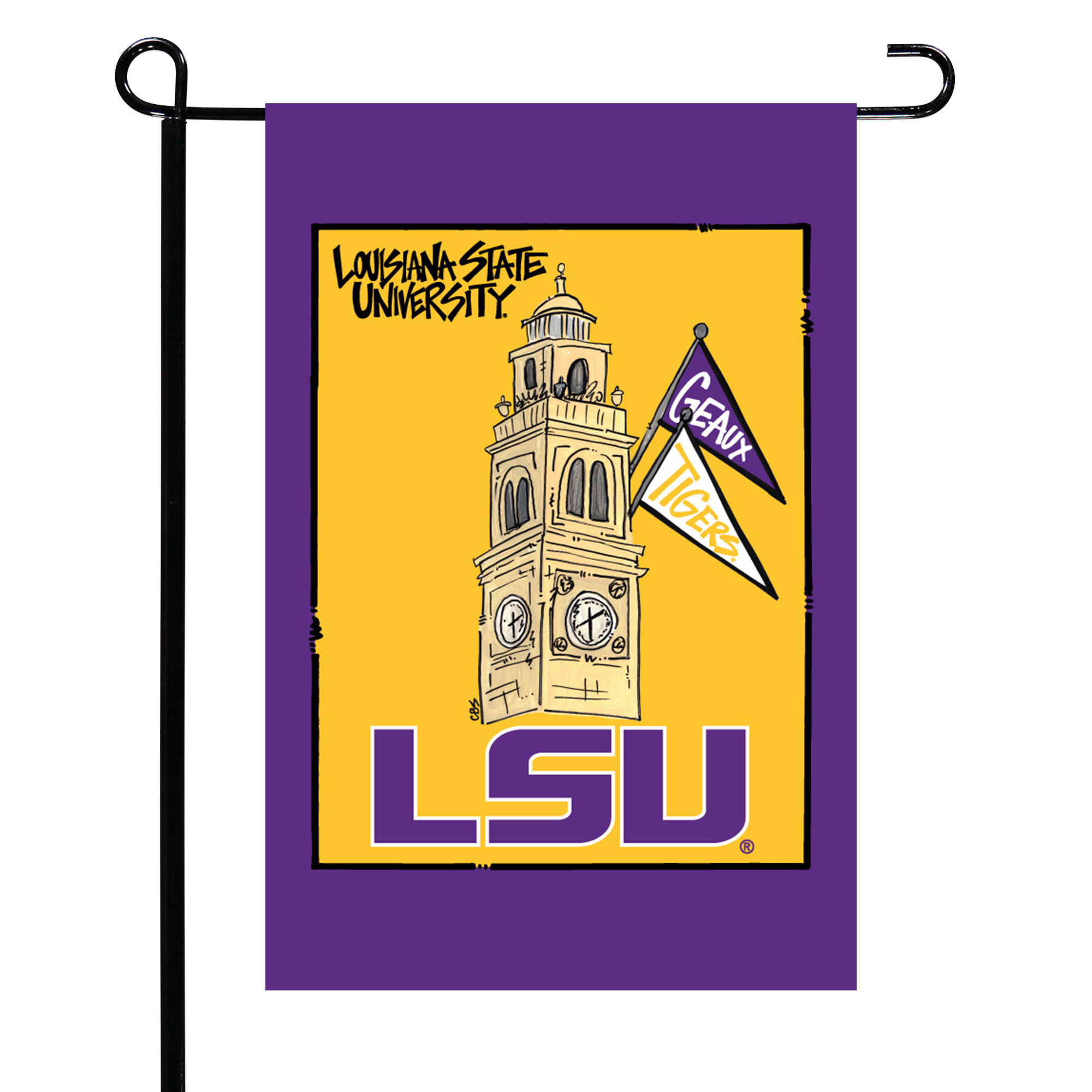 LSU Tigers 12" x 18" Double-Sided Garden Flag