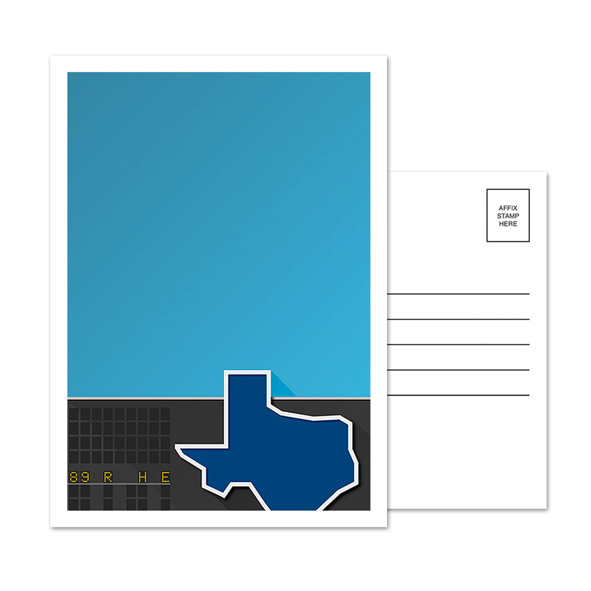 Texas Rangers Arlington Stadium 5-Pack Minimalist Postcard Set