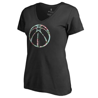 Women's Black Washington Wizards Lovely V-Neck T-Shirt
