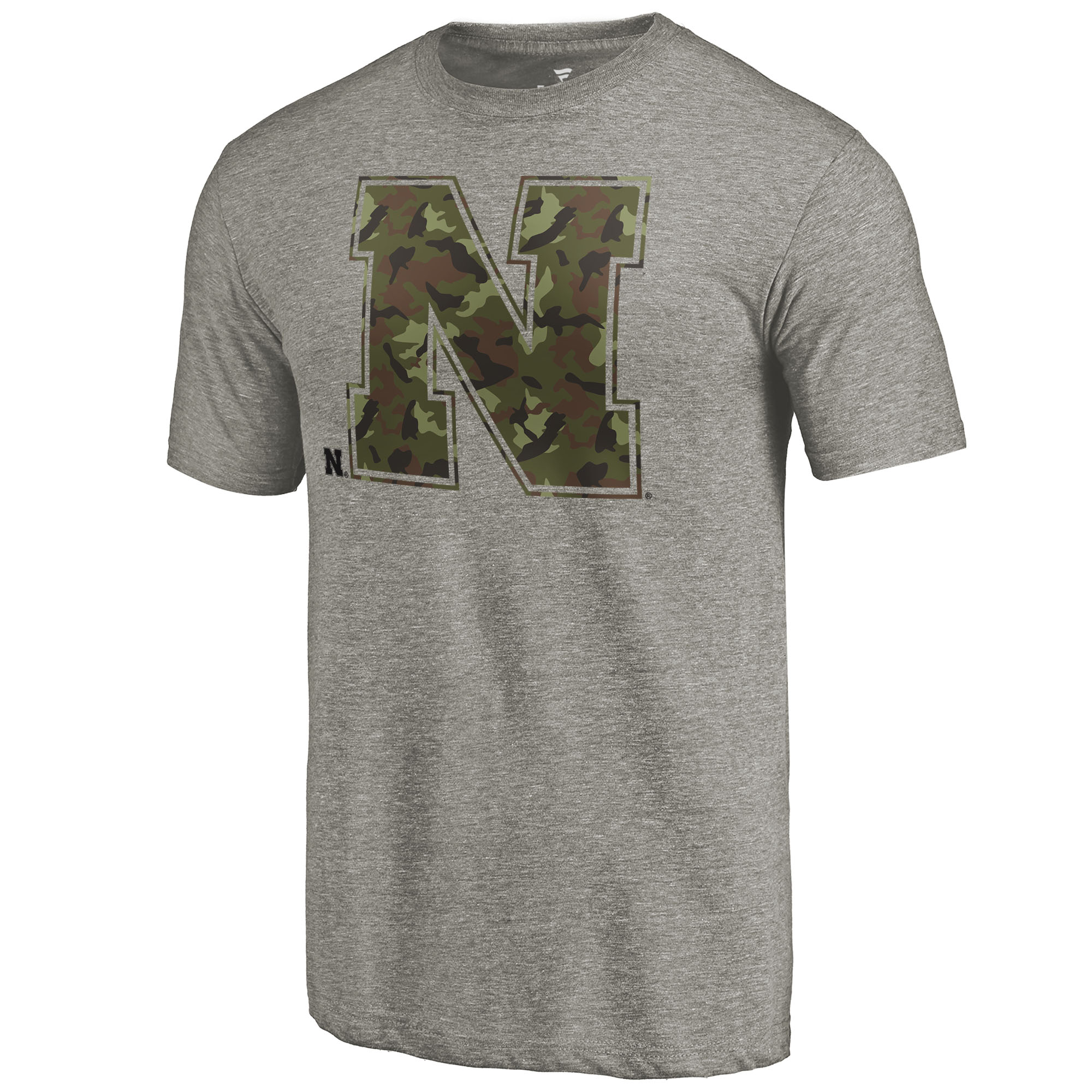 Men's Fanatics Gray Nebraska Huskers Prestige Tri-Blend T-Shirt