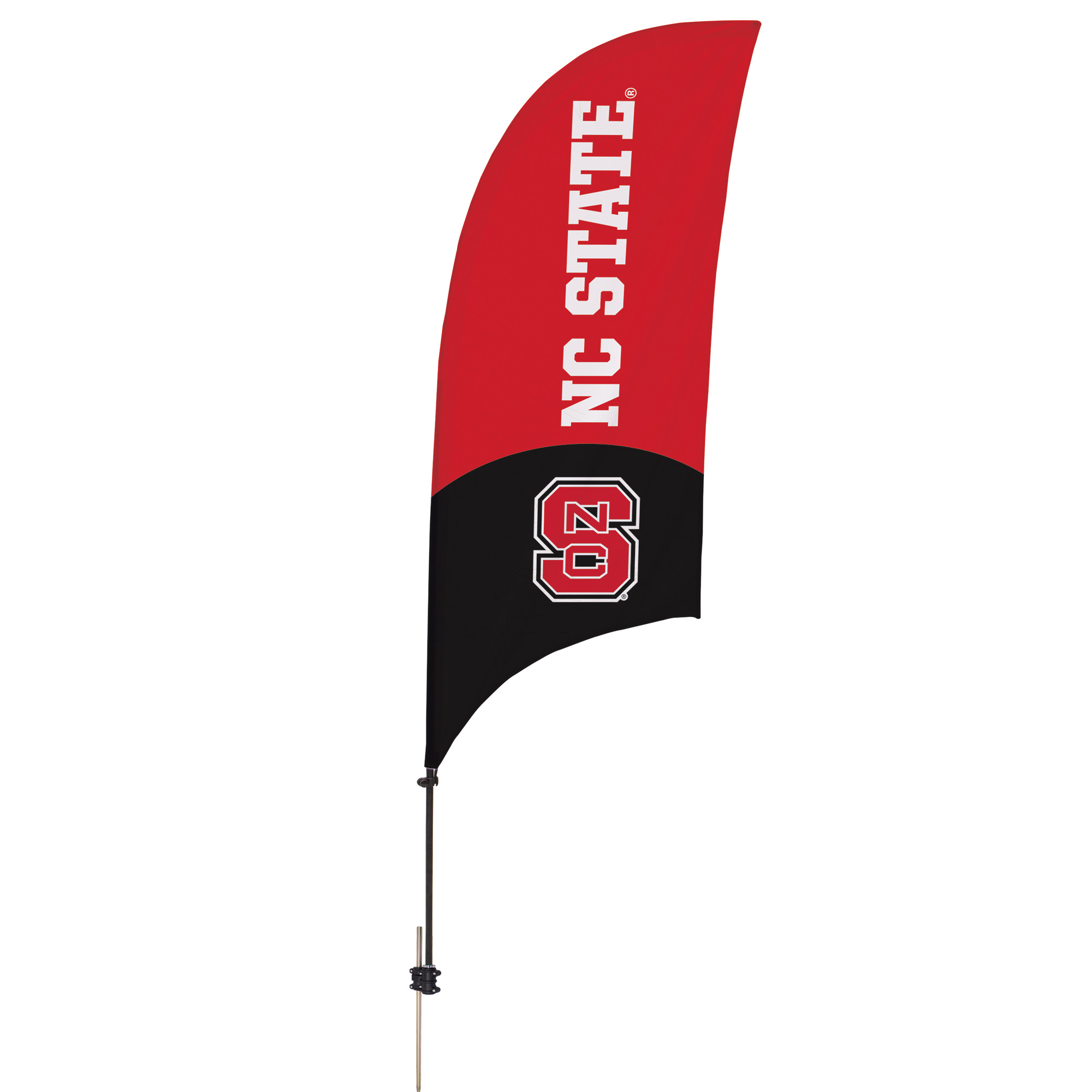 NC State Wolfpack 7.5' Razor Logo Feather Flag