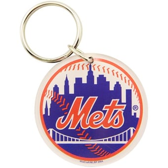 New York Mets High Definition Baseball Keychain