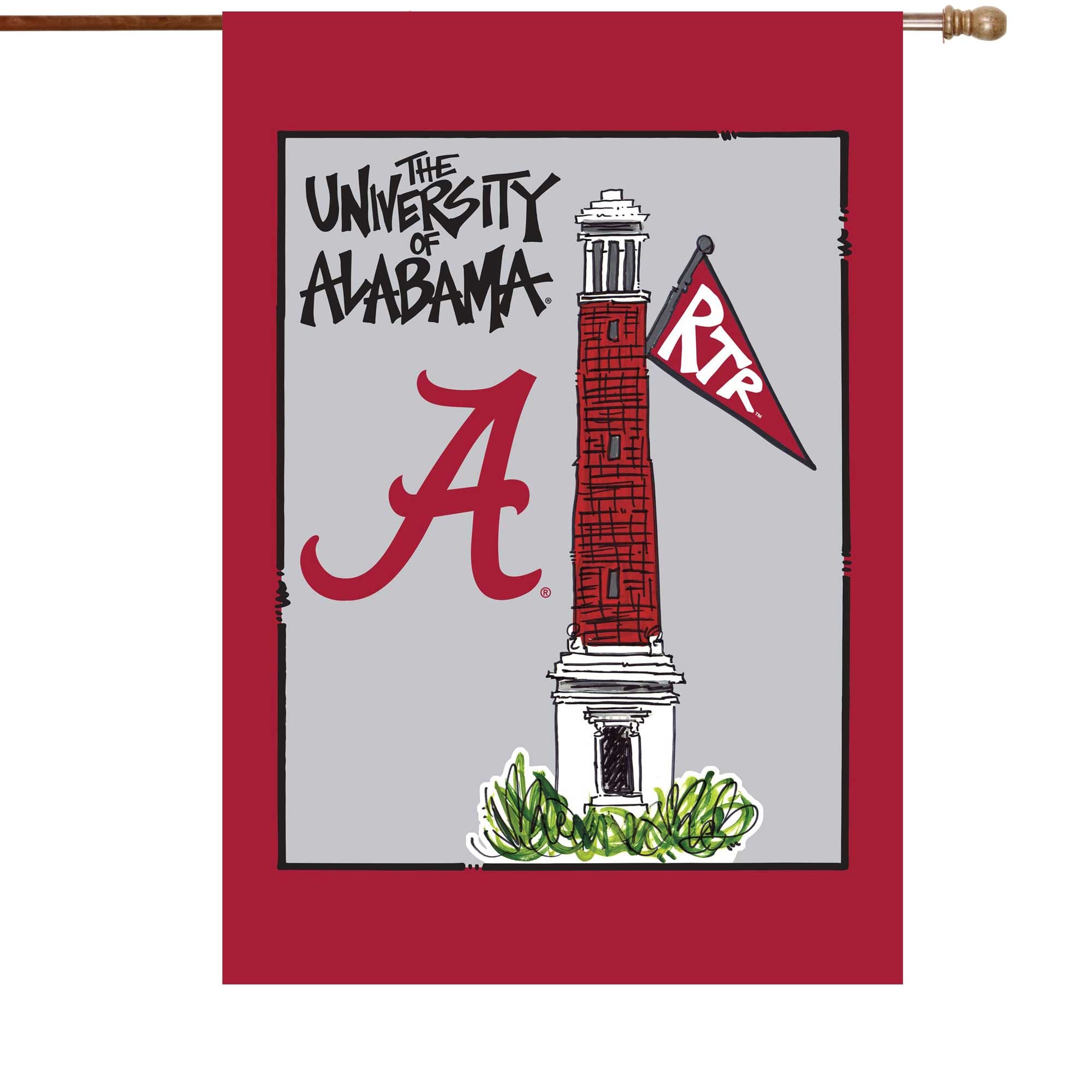 Alabama Crimson Tide 28" x 40" Double-Sided House Flag