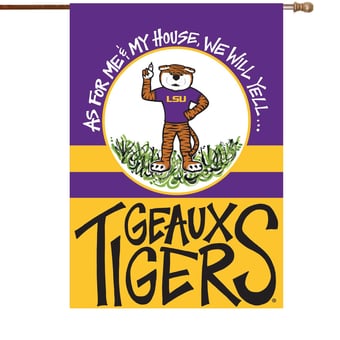"LSU Tigers 28"" x 40"" Double-Sided House Flag"