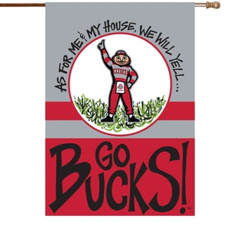 "Ohio State Buckeyes 28"" x 40"" Double-Sided House Flag"