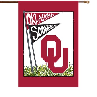 Oklahoma Sooners 28" x 40" Double-Sided House Flag