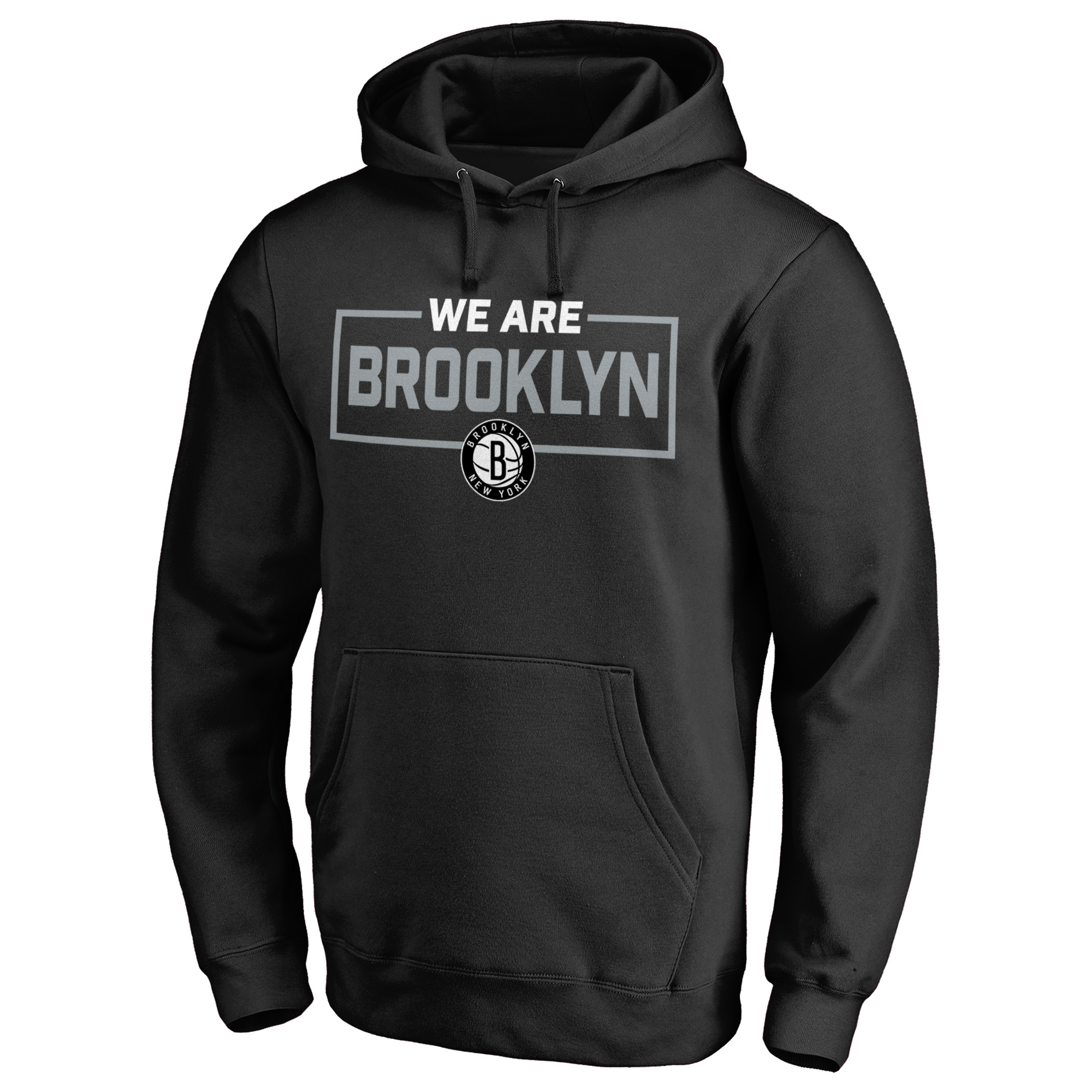 Men’s Black Brooklyn Nets We Are Iconic Collection Pullover Hoodie Men’s Black Brooklyn Nets We Are Iconic Collection Pullover Hoodie