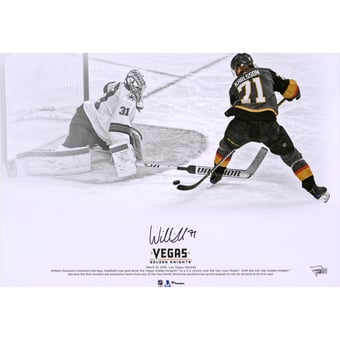 William Karlsson Vegas Golden Knights Autographed 16" x 20" Goal Between Legs Spotlight Photograph