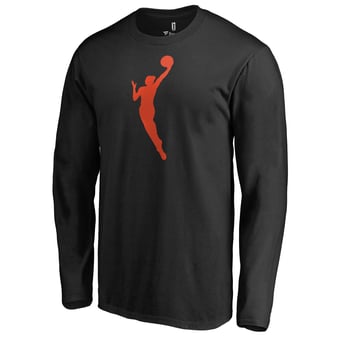 Men's Black WNBA Gear Primary Logo Long Sleeve T-Shirt
