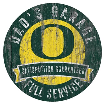 Oregon Ducks 12" x 12" Dad's Garage Sign