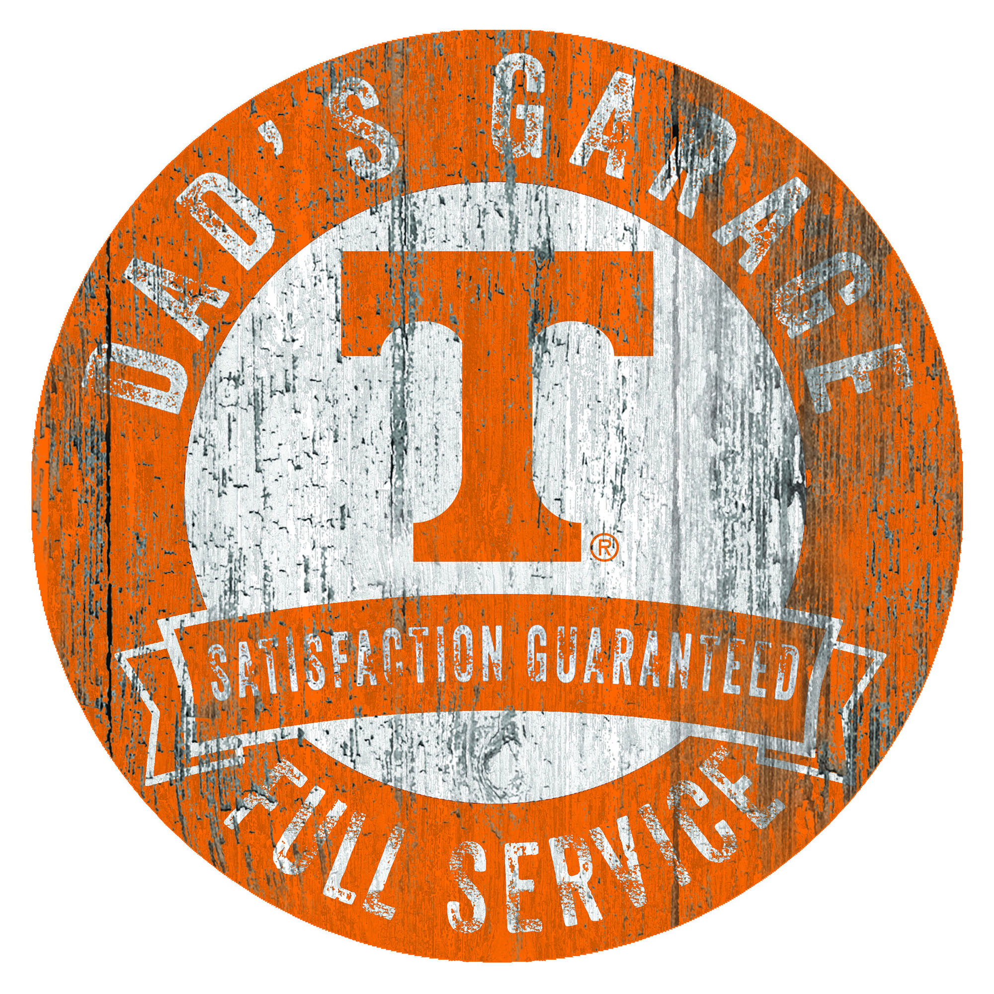 Tennessee Volunteers 12" x 12" Dad's Garage Sign