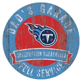 Tennessee Titans 12" x 12" Dad's Garage Sign