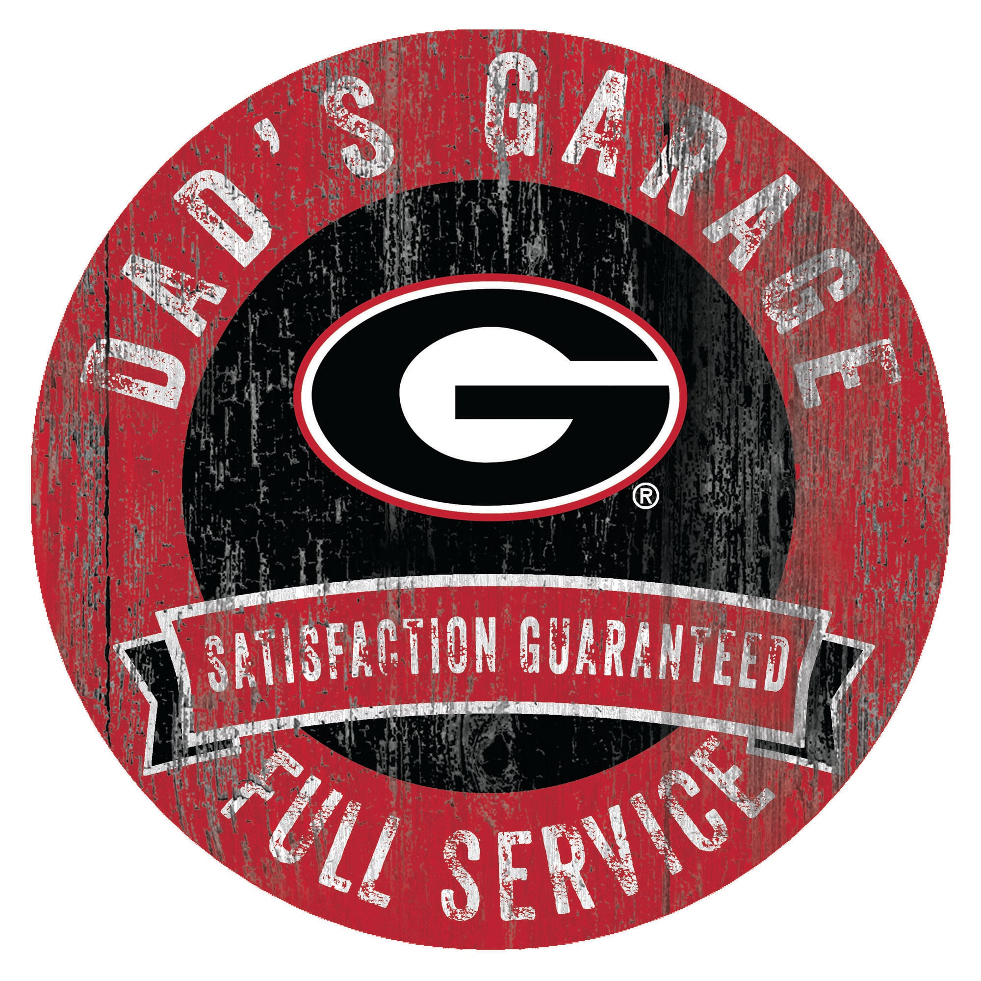 Georgia Bulldogs 12" x 12" Dad's Garage Sign