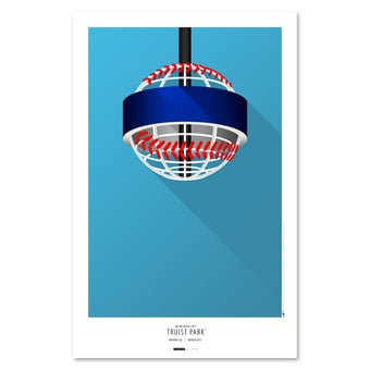 Atlanta Braves Truist Park 11" x 17" Minimalist Art Poster
