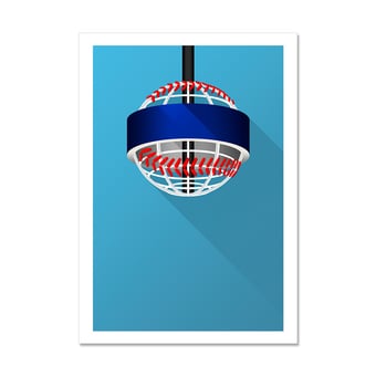 Atlanta Braves Truist Park 24" x 32" Minimalist Art Print