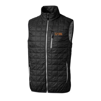 Men's Cutter & Buck Black Minnesota Golden Gophers Rainier Vault Logo Vest