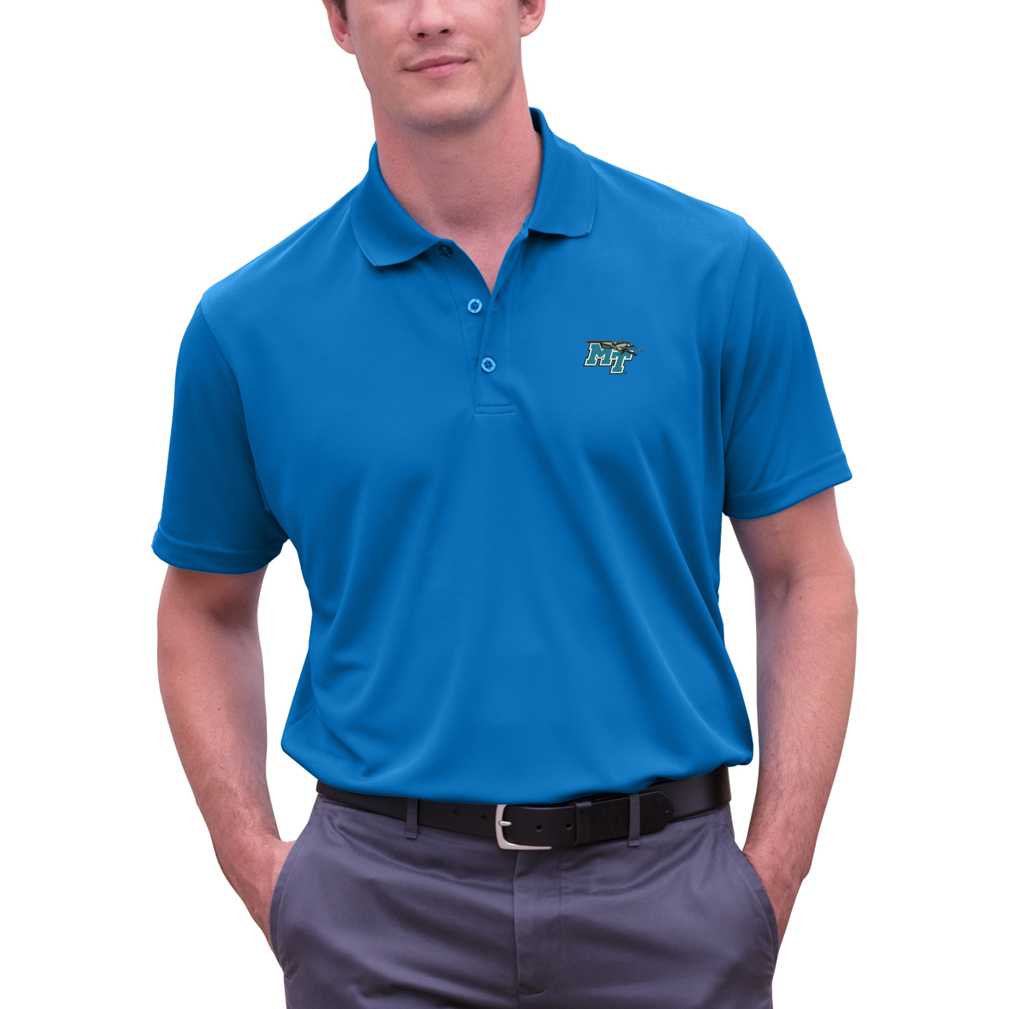 Men’s Royal MTSU Blue Raiders Big & Tall Vansport Omega Tech Polo Men’s Royal MTSU Blue Raiders Big & Tall Vansport Omega Tech Polo