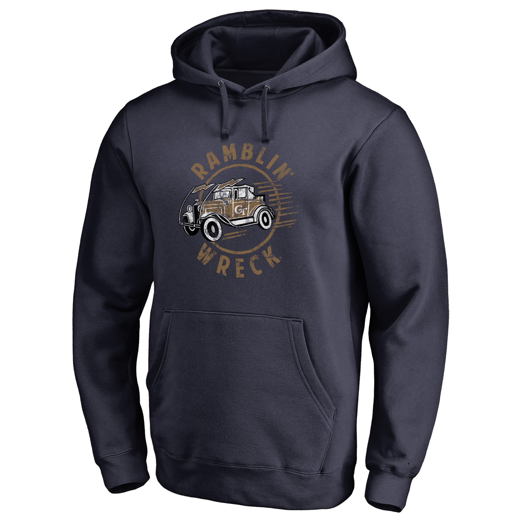 Men's Navy Georgia Tech Yellow Jackets Team Logo Hometown Collection Pullover Hoodie