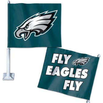 WinCraft Philadelphia Eagles Double-Sided Slogan Car Flag
