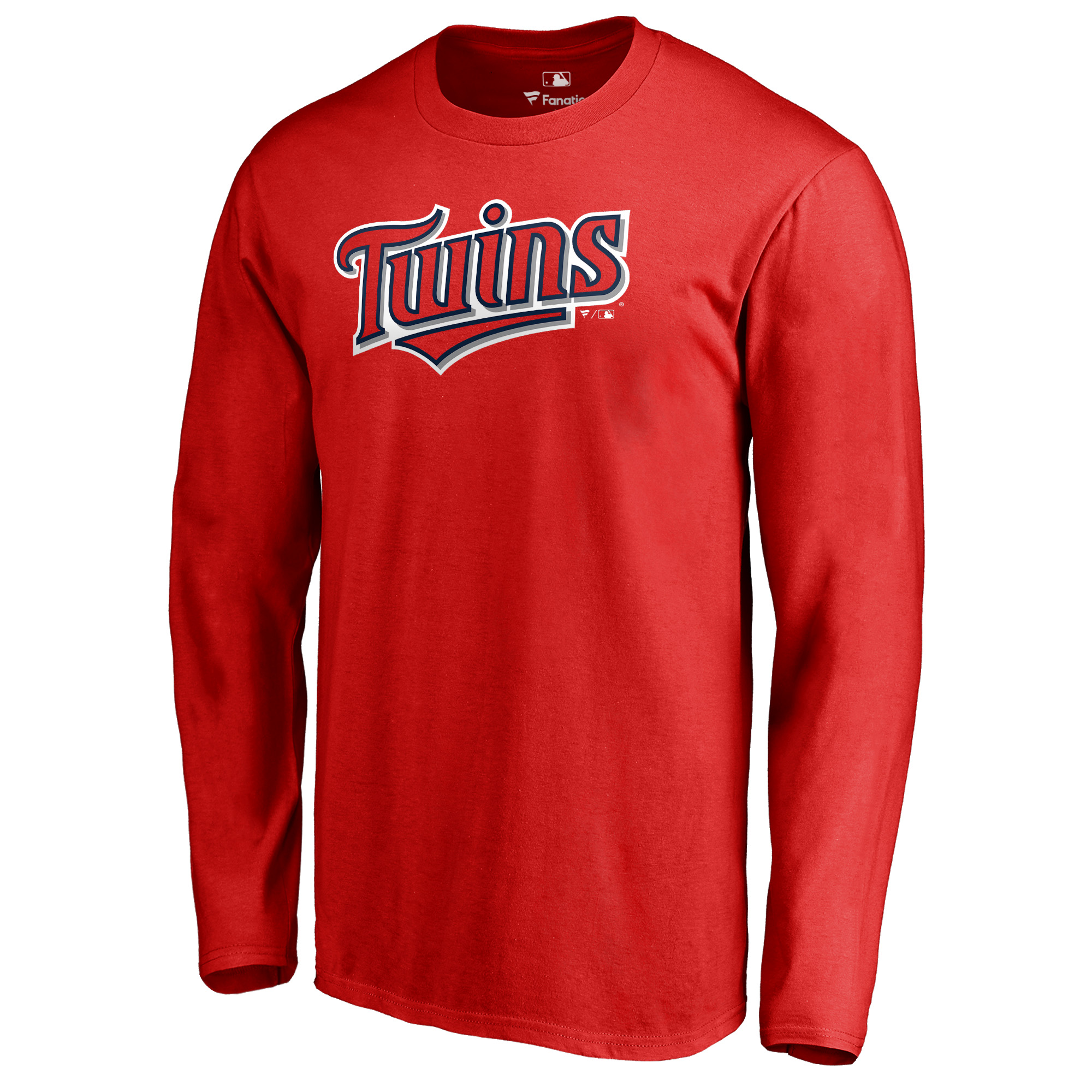 Men’s Red Minnesota Twins Team Wordmark Long Sleeve T-Shirt Men’s Red Minnesota Twins Team Wordmark Long Sleeve T-Shirt