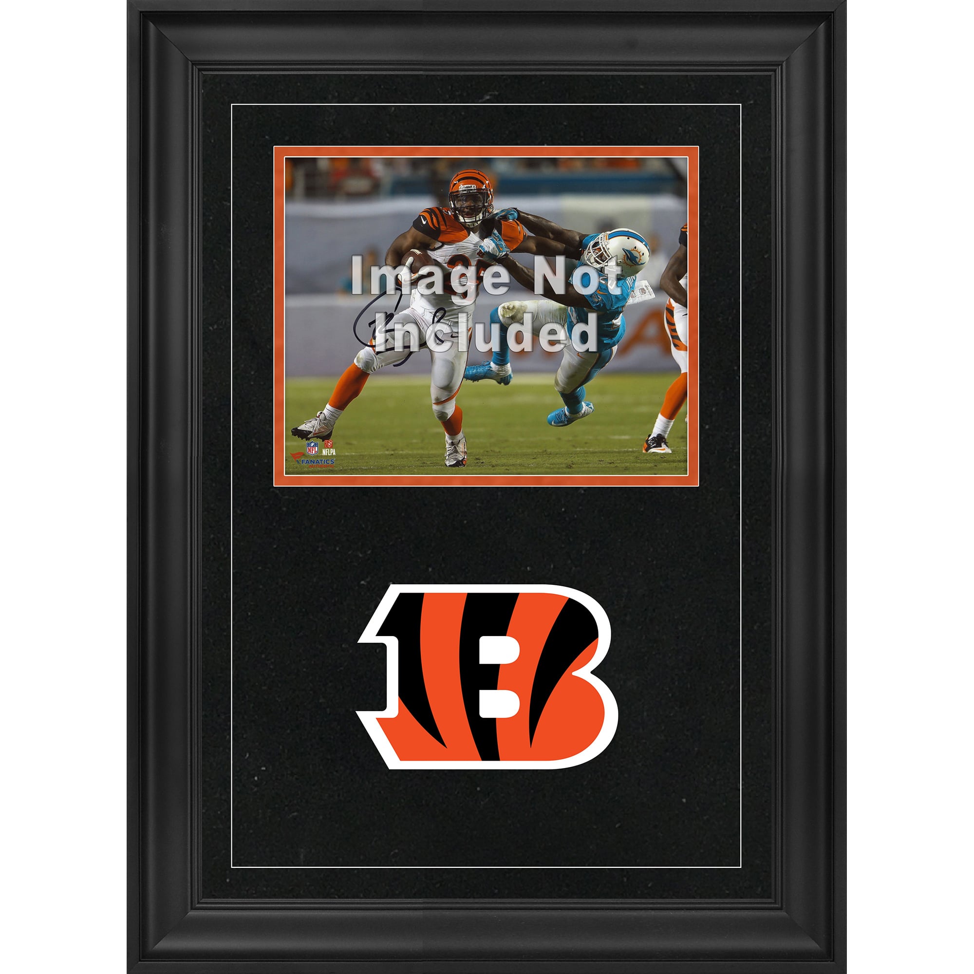 Cincinnati Bengals 8'' x 10'' Deluxe Horizontal Photograph Frame with Team Logo