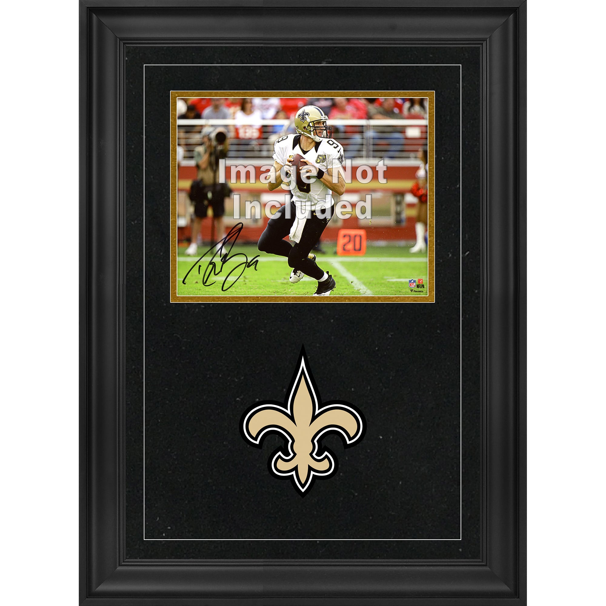 New Orleans Saints 8'' x 10'' Deluxe Horizontal Photograph Frame with Team Logo