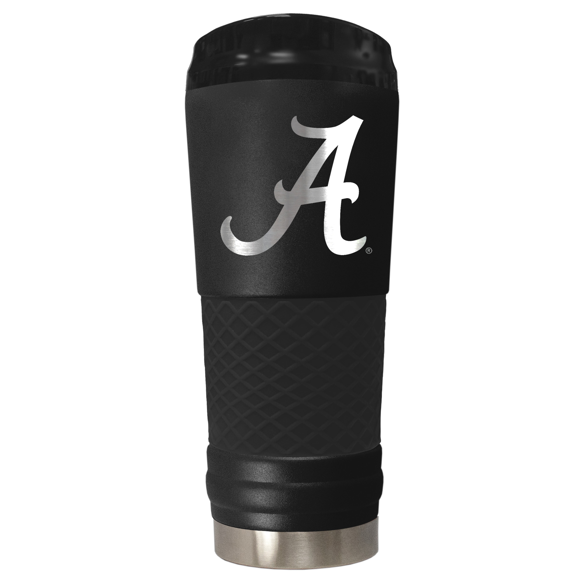 Black Alabama Crimson Tide Stealth Matte 24oz Tumbler