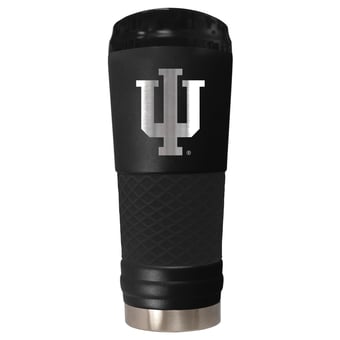 Black Indiana Hoosiers Stealth Matte 24oz Tumbler