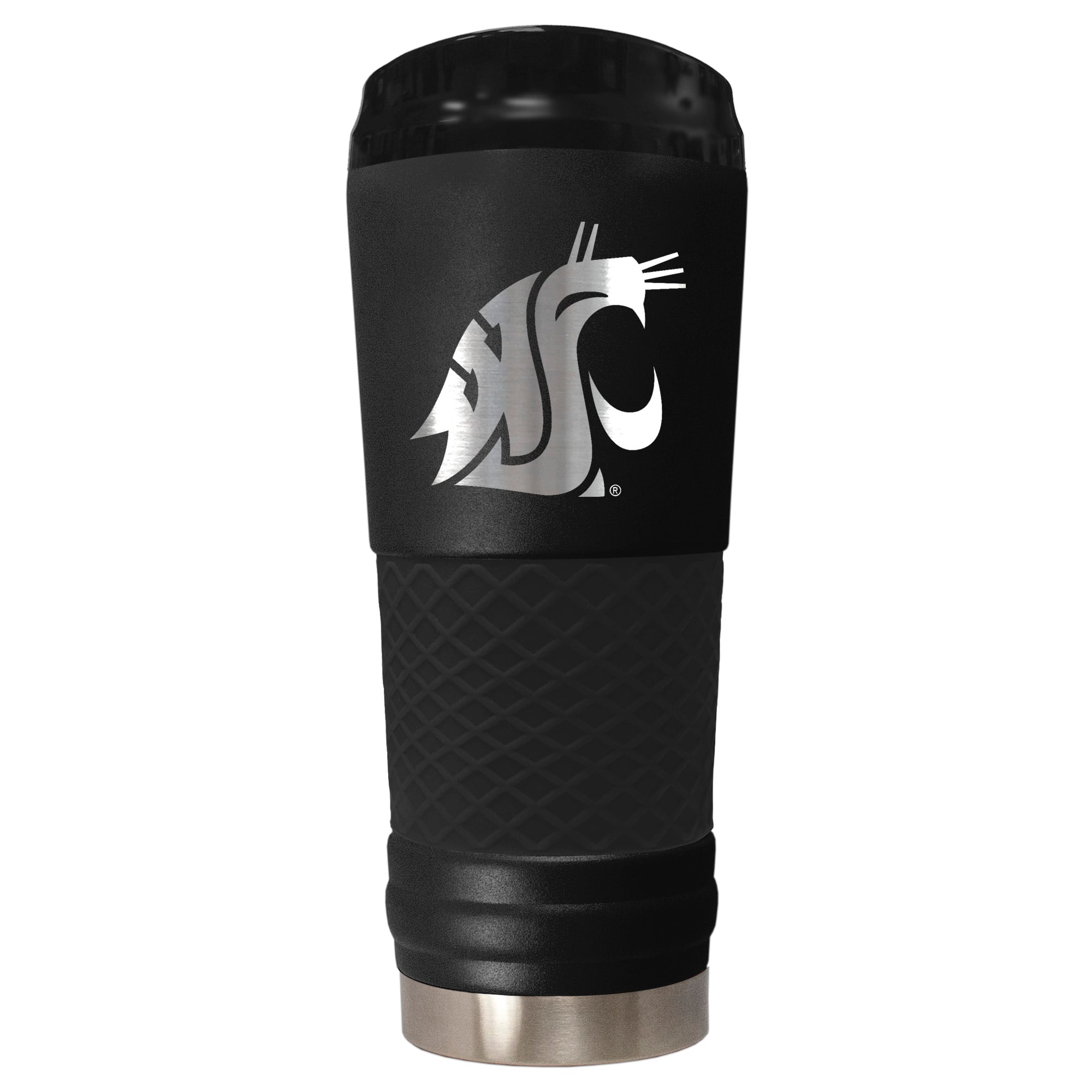 Black Washington State Cougars Stealth Matte 24oz Tumbler