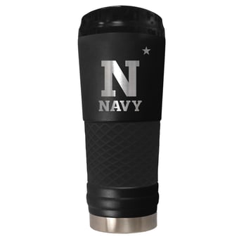 Black Navy Midshipmen Stealth Matte 24oz Tumbler
