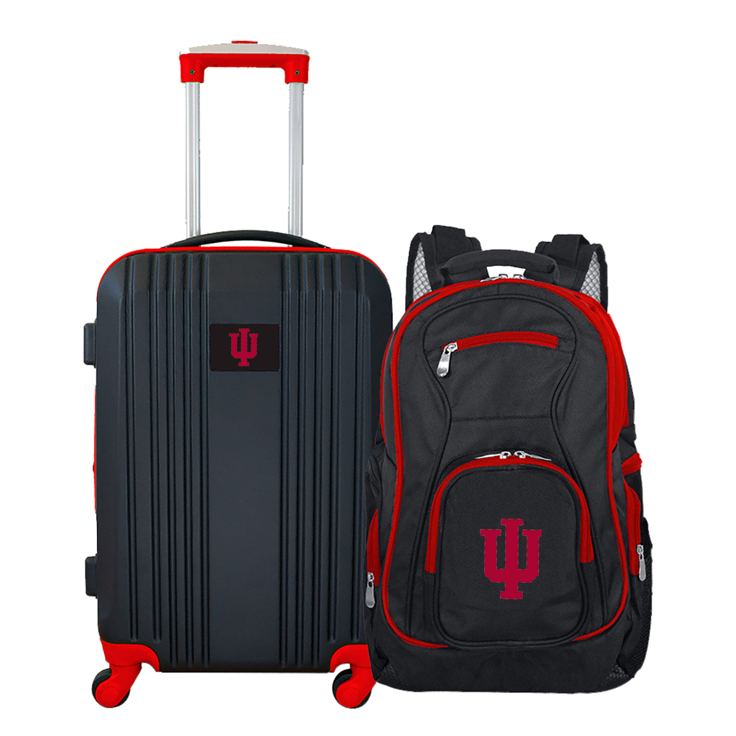 MOJO Black Indiana Hoosiers 2-Piece Luggage & Backpack Set MOJO Black Indiana Hoosiers 2-Piece Luggage & Backpack Set
