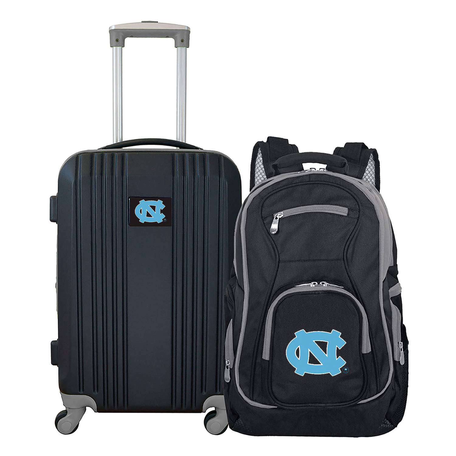 MOJO Black North Carolina Tar Heels 2-Piece Luggage & Backpack Set