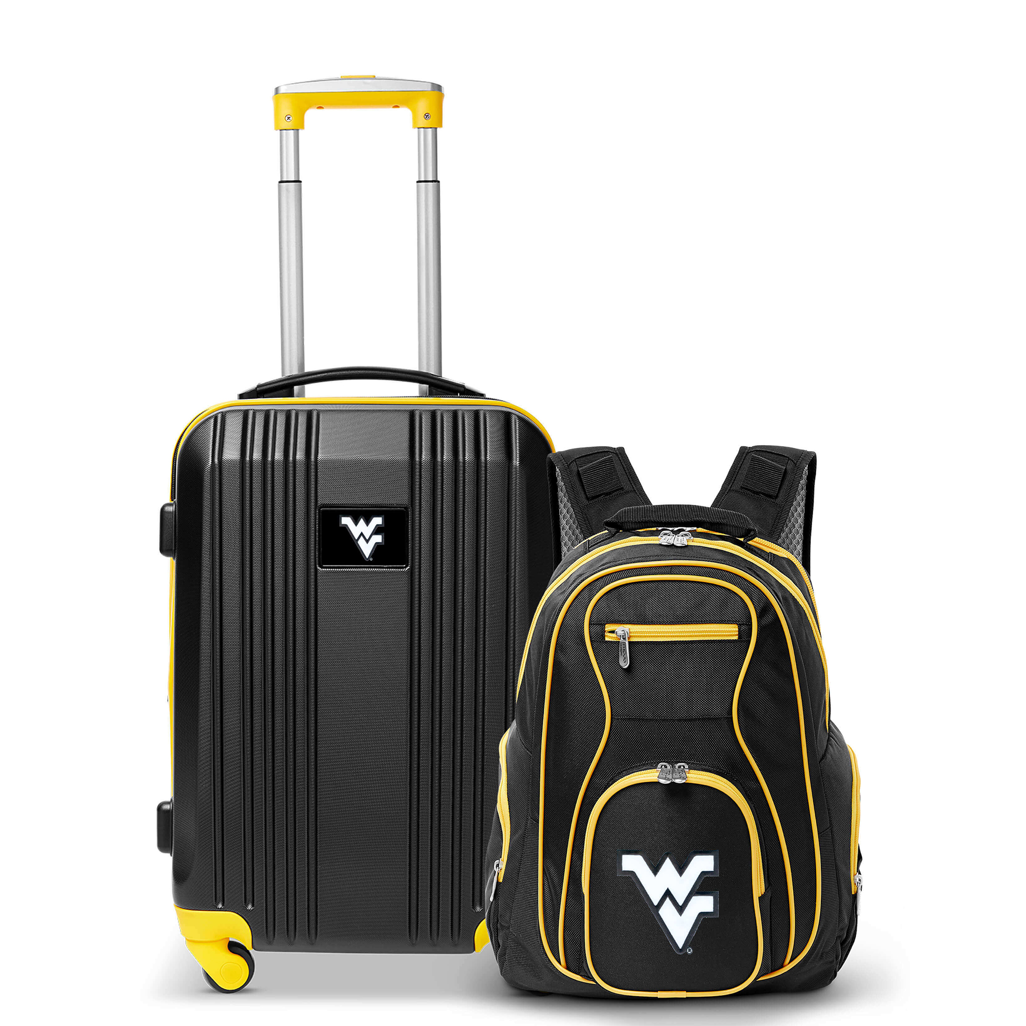 MOJO Black West Virginia Mountaineers 2-Piece Luggage & Backpack Set