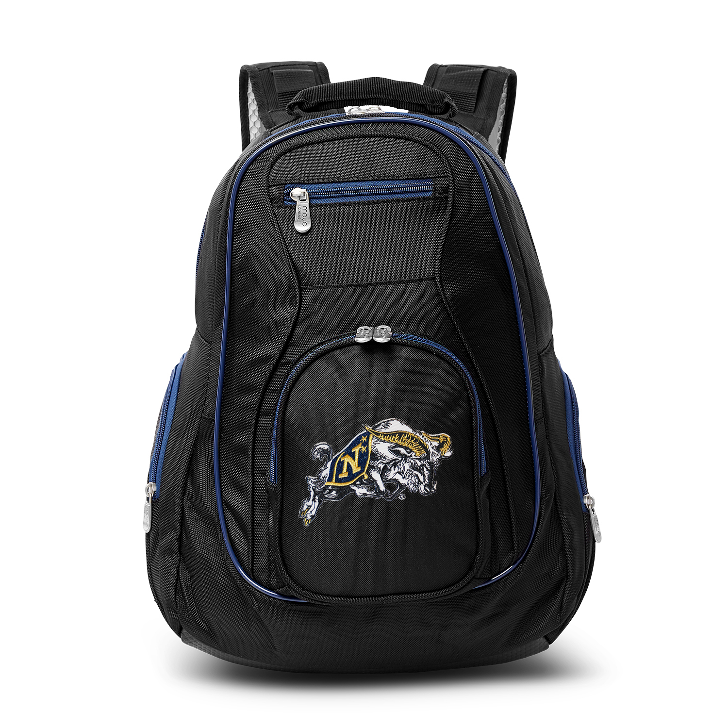 MOJO Black Navy Midshipmen Trim Color Laptop Backpack