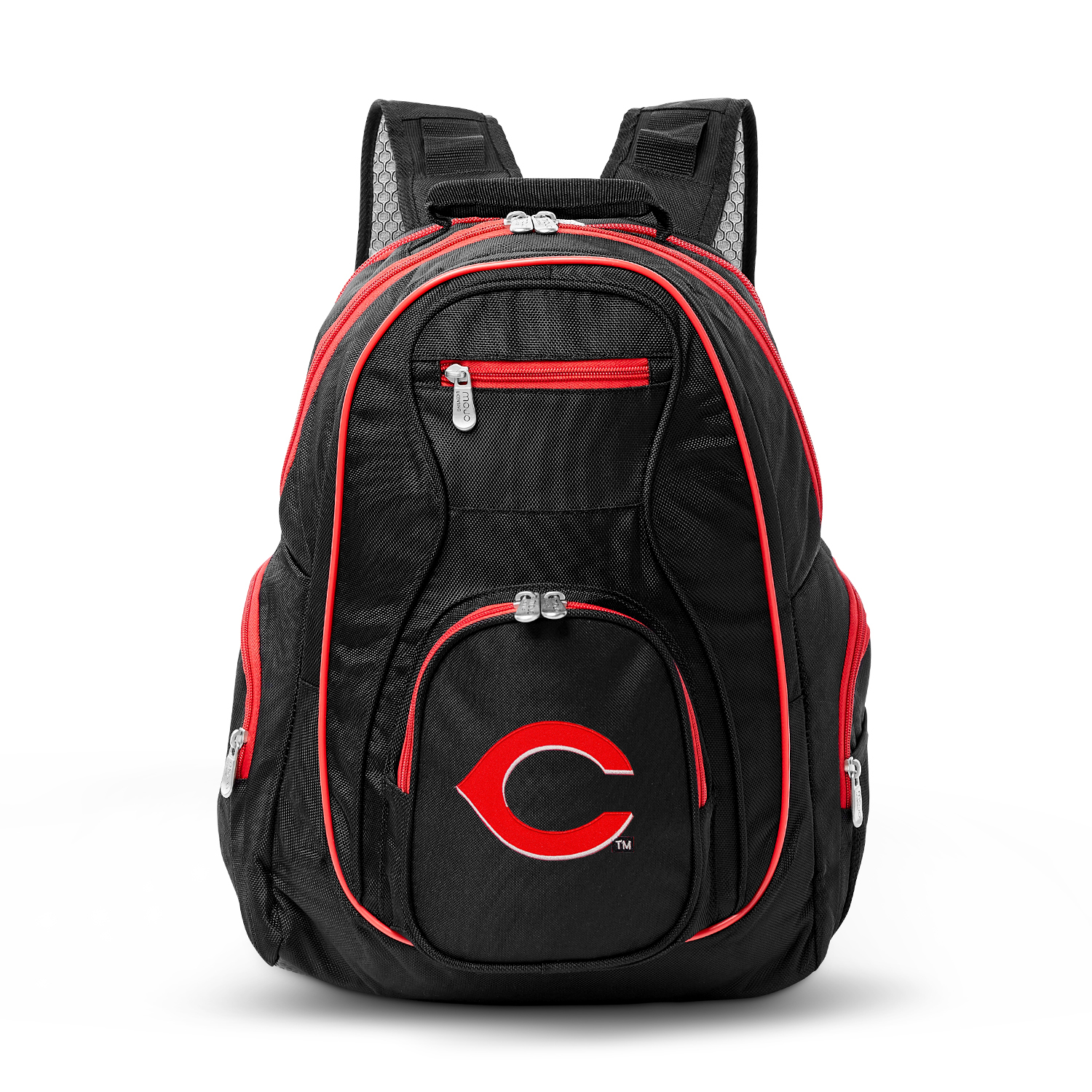 MOJO Black Cincinnati Reds Trim Color Laptop Backpack