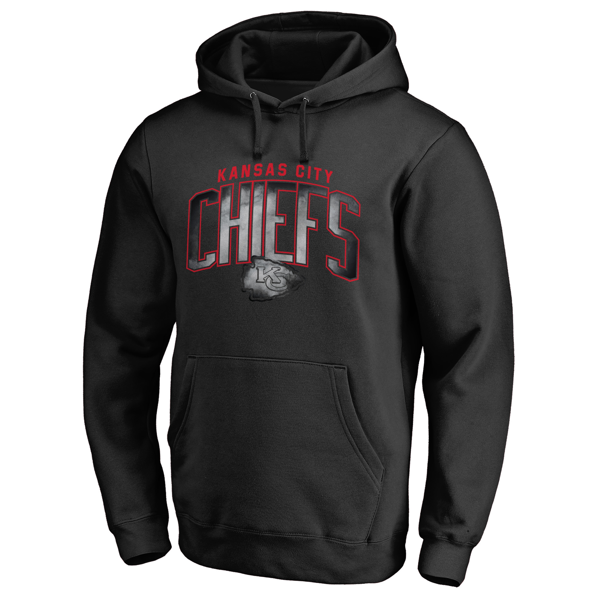 Men's Black Kansas City Chiefs Arch Smoke Pullover Hoodie