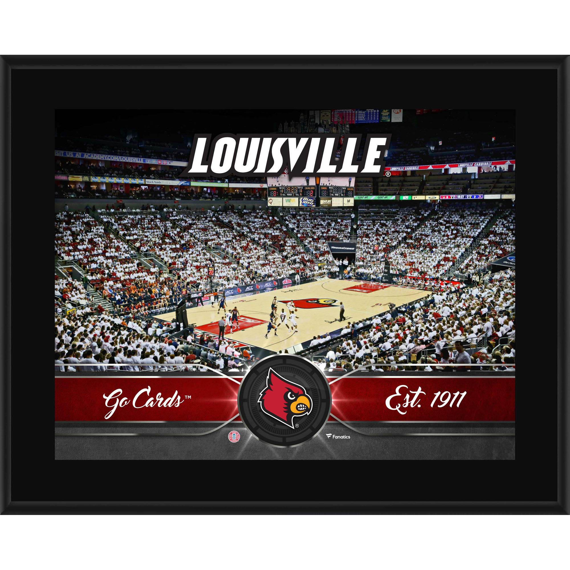 Louisville Cardinals 10.5'' x 13'' Sublimated Basketball Plaque