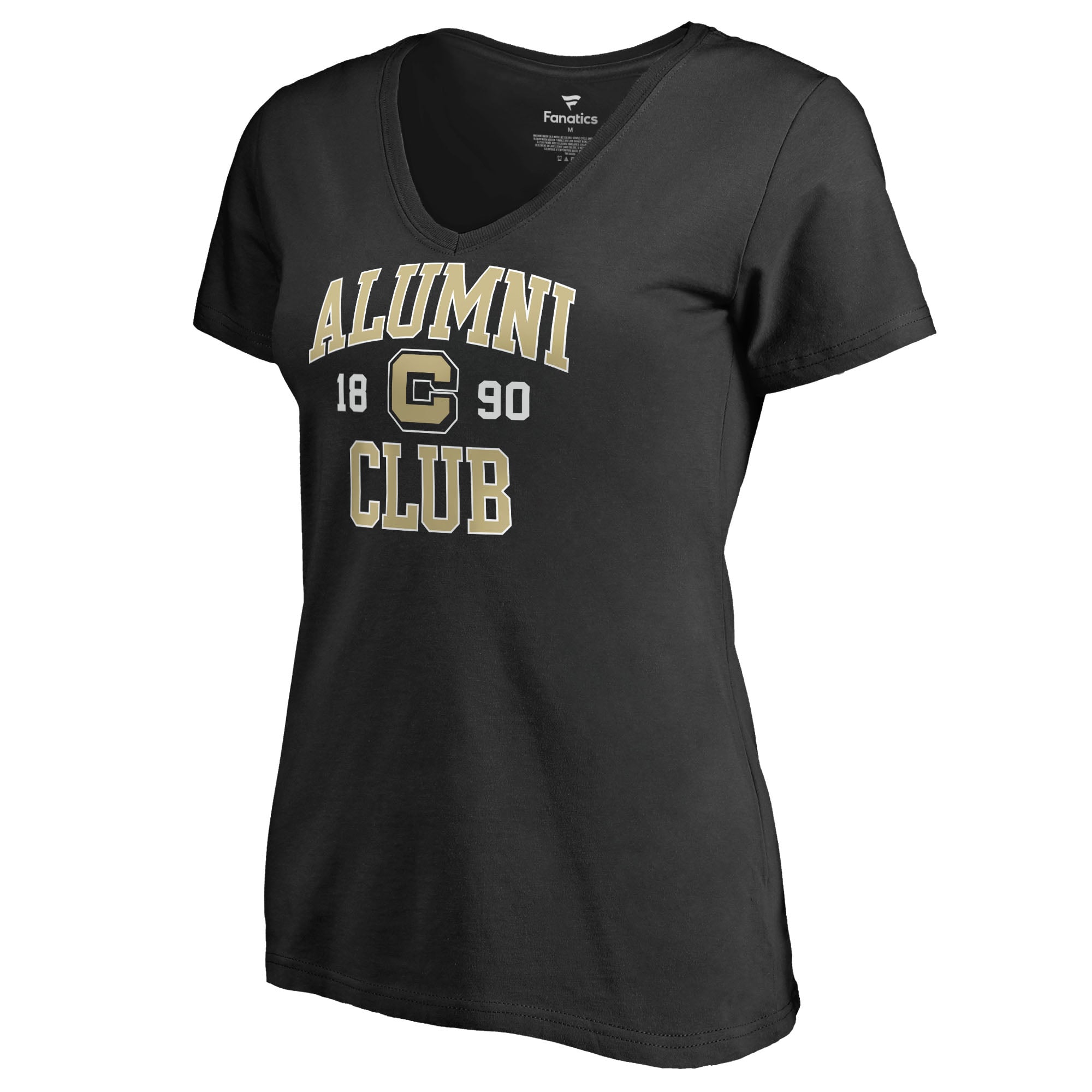 Women's Black Colorado Buffaloes C-Club Alumni Arch V-Neck T-Shirt