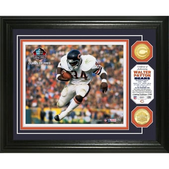 Highland Mint Walter Payton Chicago Bears Hall of Fame Induction Photomint
