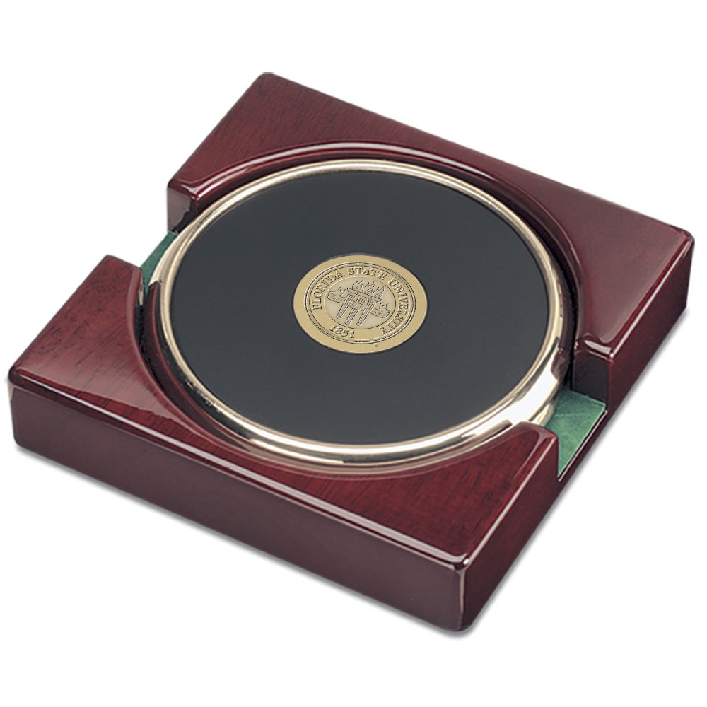 Gold Florida State Seminoles -Pack Coaster Set
