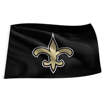 Black New Orleans Saints 3' x 5' Flag