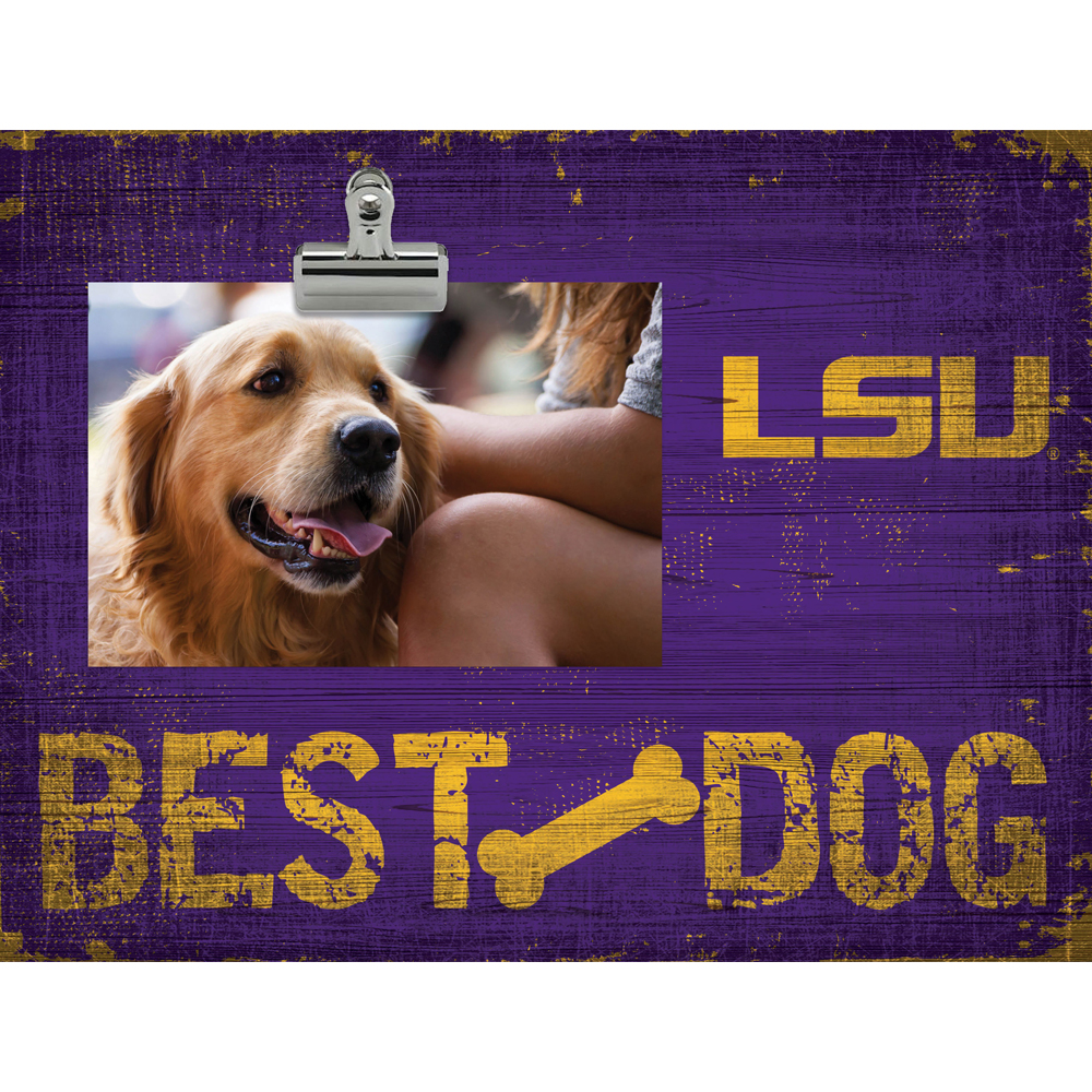 LSU Tigers 10.5" x 8" Best Dog Clip Photo Frame