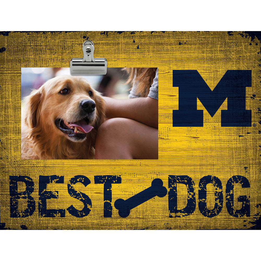 Michigan Wolverines 10.5" x 8" Best Dog Clip Photo Frame
