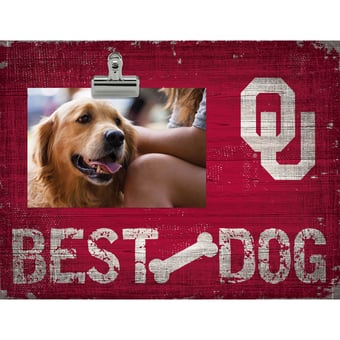 Oklahoma Sooners 10.5" x 8" Best Dog Clip Photo Frame