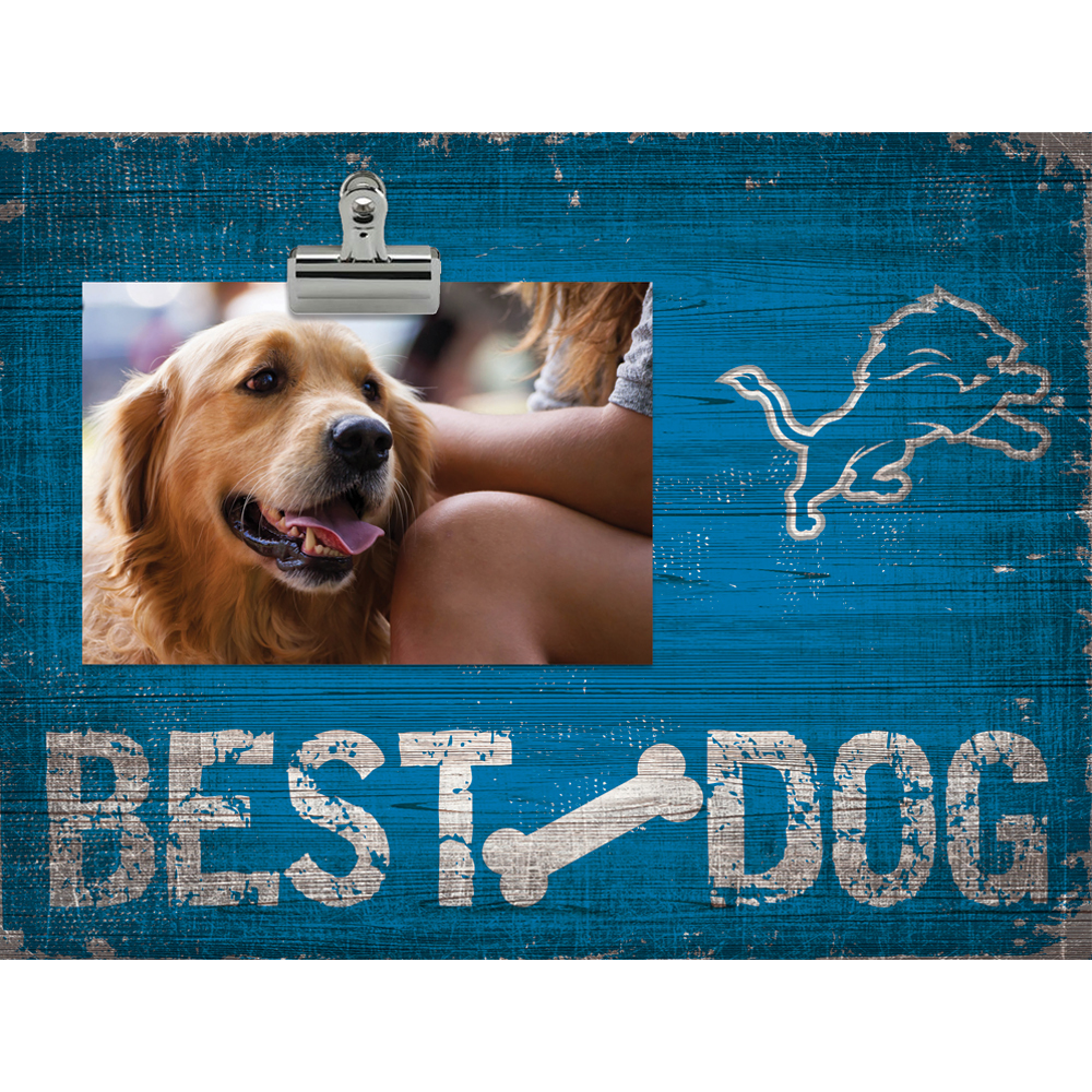 Detroit Lions 10.5" x 8" Best Dog Clip Photo Frame